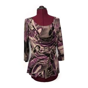 Vintage Y2K Whimsigoth Liquid‎ Knit Fitted Cowl Alt Goth Fairy Grunge Sz Small